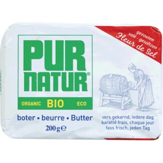 Pur Natur Manteiga com Flor de Sal Biológica embalagem 200 g