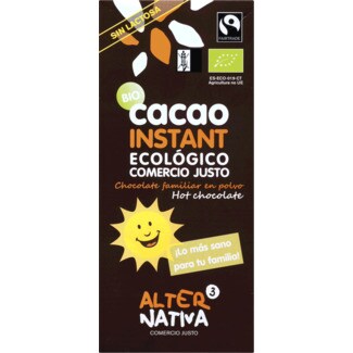 Alternativa 3 Chocolate em Pó Instantâneo sem Glúten e sem Lactose Biológico embalagem 250 g