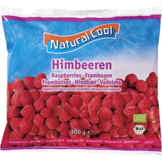 Natural Cool Framboesas Biológicas embalagem 300 g