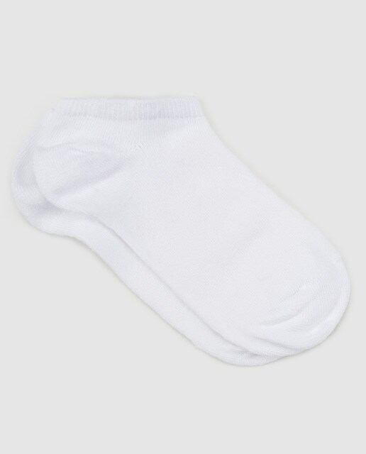 Calcetines de niña Cotton Juice tobillero en blanco