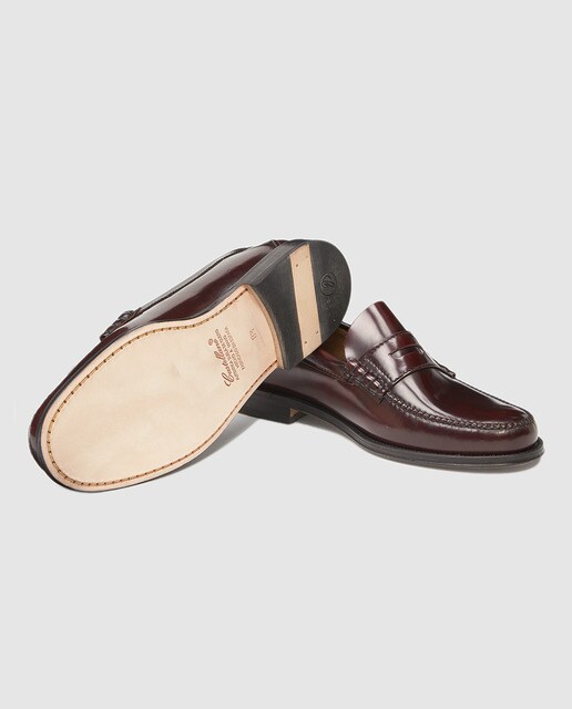 Mocasines de hombre Castellano de piel con detalle de antifaz