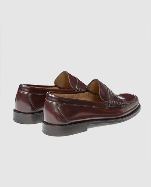 Mocasines de hombre Castellano de piel con detalle de antifaz