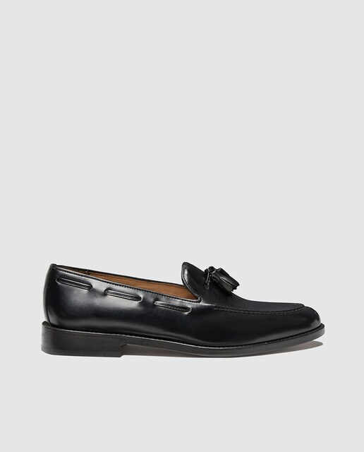 Mocasines de hombre Castellano de piel con borlas