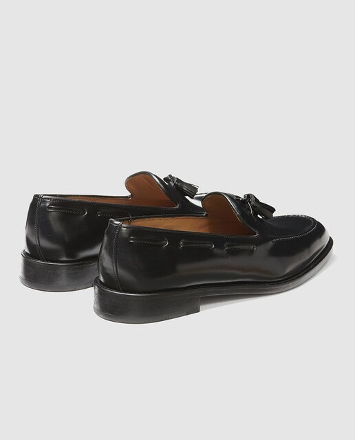 Mocasines de hombre Castellano de piel con borlas