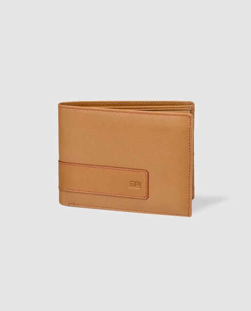Billetero americano de piel camel Calidad Sedated