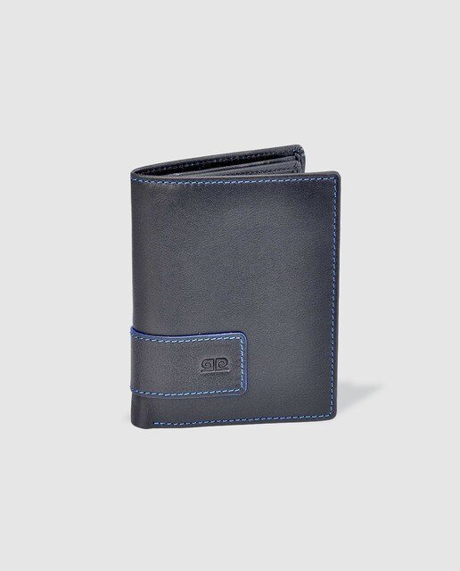 Cartera de piel negra Calidad Sedated