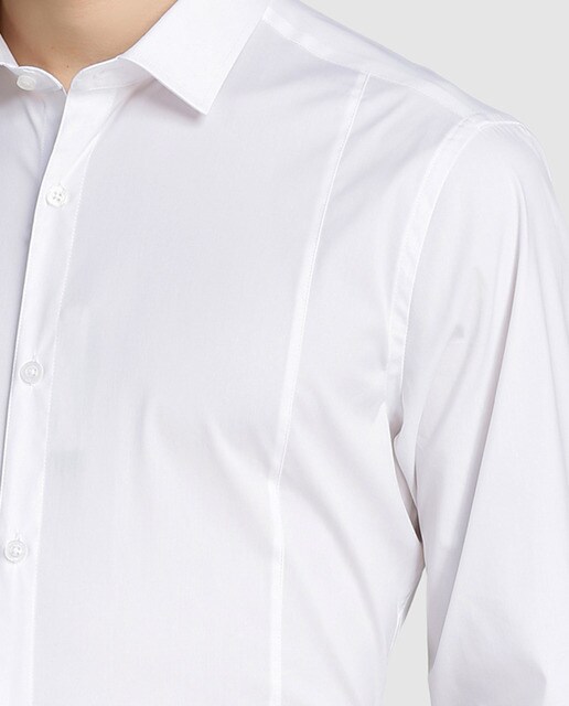 Camisa de hombre Fórmula Joven slim lisa blanca