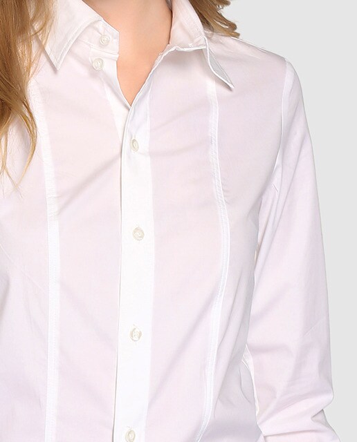 Camisa de mujer G-Star Raw de popelín en color blanco