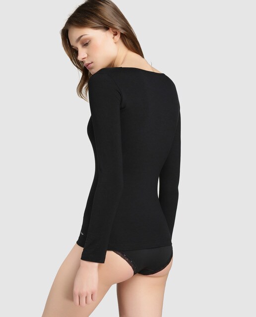 Camiseta interior básica de mujer Impetus con manga larga