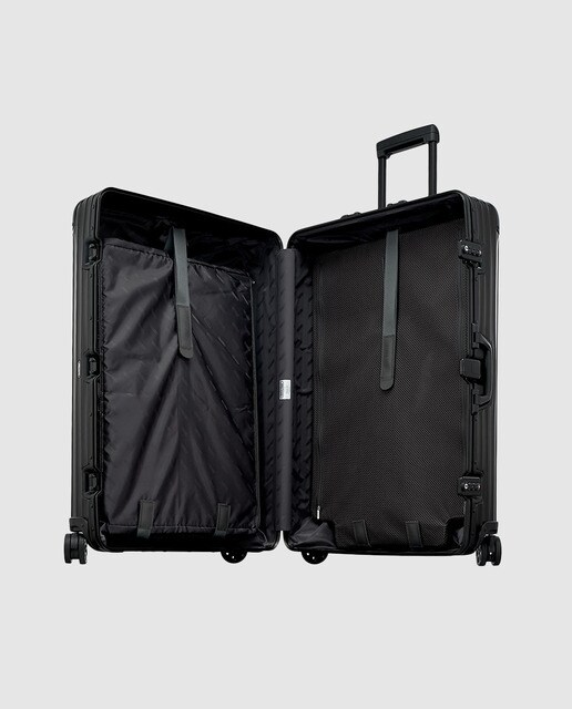 Maleta grande Rimowa TOPAS STEALTH rígida negra, con capacidad 98L