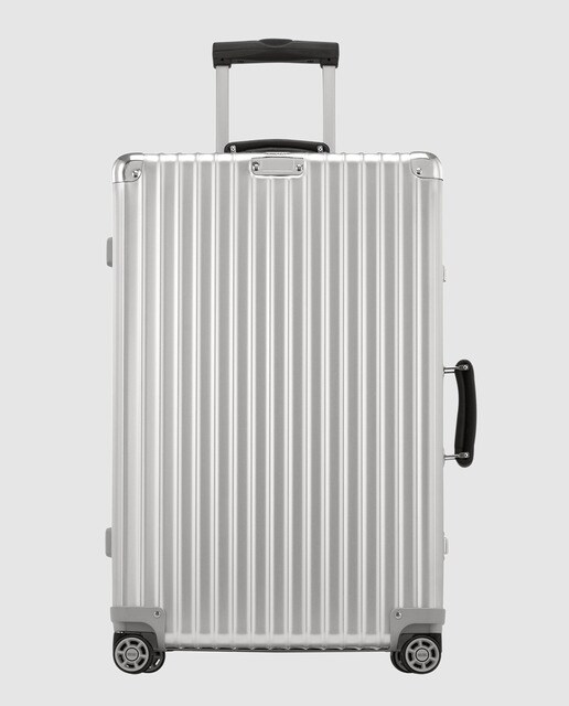 Maleta mediana Rimowa CLASSIC FLIGHT rígida color plata, con capacidad 60L
