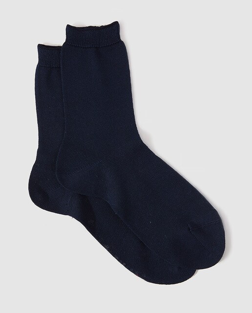 Calcetines de niño Punto Blanco en azul
