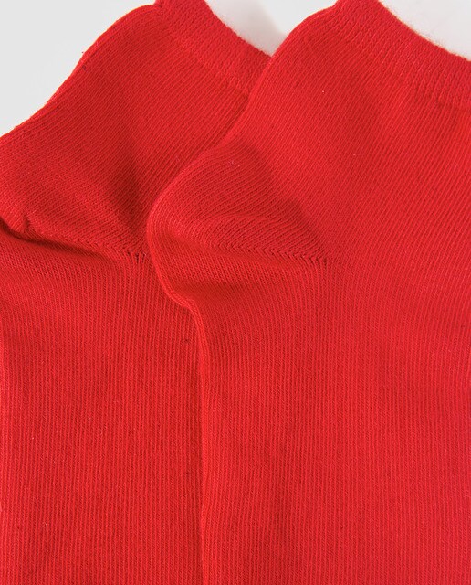 Calcetines infantiles Cotton Juice en rojo tobilleros
