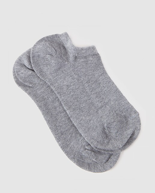 Calcetines infantiles Cotton Juice en gris invisibles