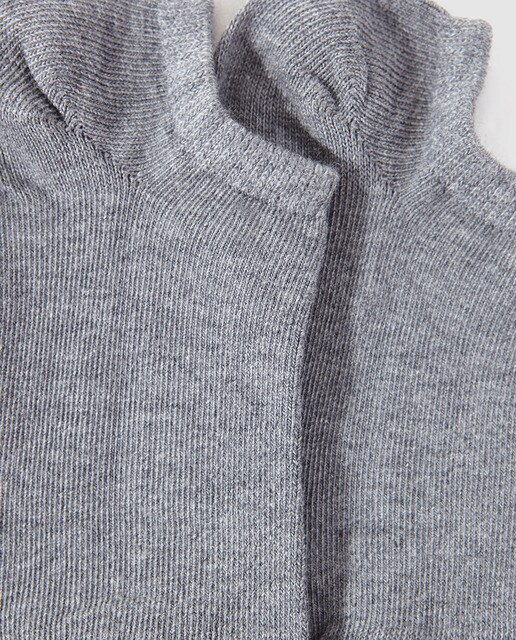 Calcetines infantiles Cotton Juice en gris invisibles