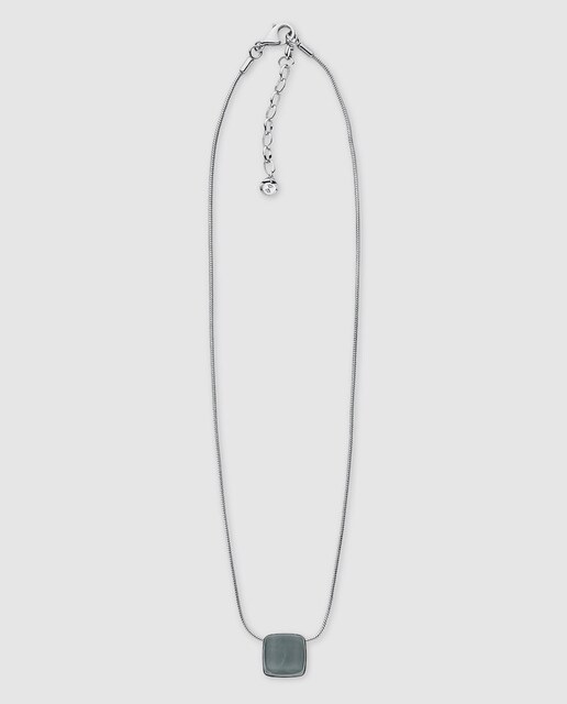 Collar Skagen Sea Glass de acero y cristal