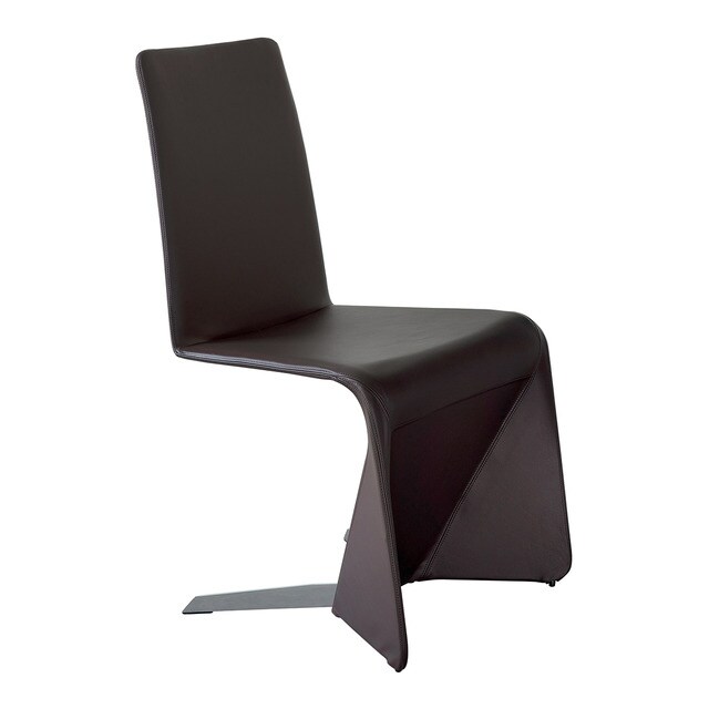Silla de comedor de piel Patricia Cattelan Italia