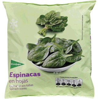 El Corte Inglés Espinafres em Folhas embalagem 1 kg