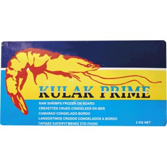 Kulak Prime Camarão Tigre 4/6 embalagem 2 kg