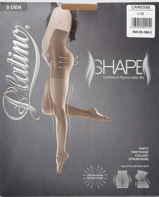 Panty moldeador de 9 deniers de mujer Platino