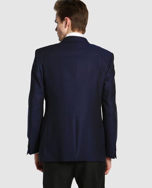 Chaqueta smoking de hombre Emidio Tucci regular lisa azul