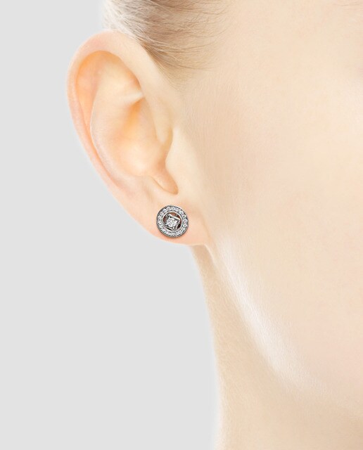 Pendientes en plata y circonitas Pandora