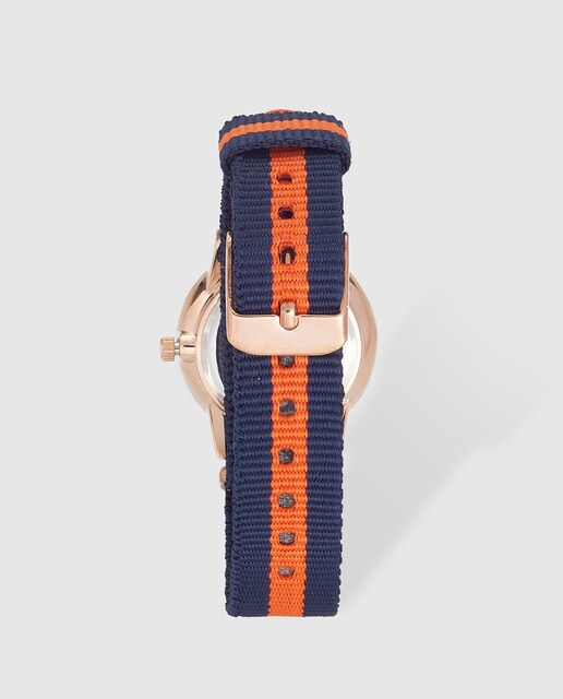 Reloj de mujer Pontina textil bicolor