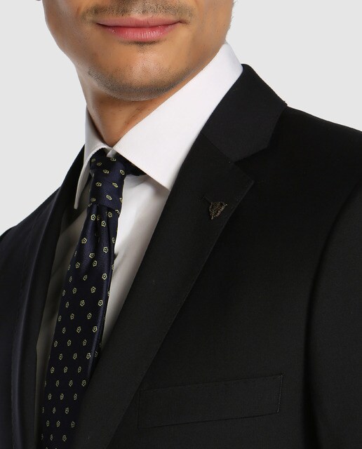 Americana de hombre Roy Robson regular lisa azul
