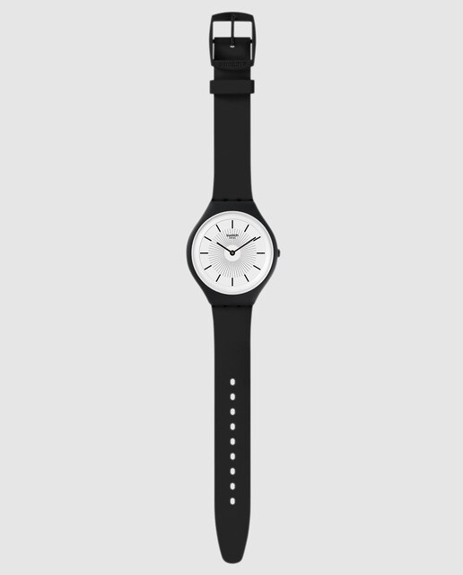 Reloj de hombre Swatch SVUB100 Skinnoir de silicona