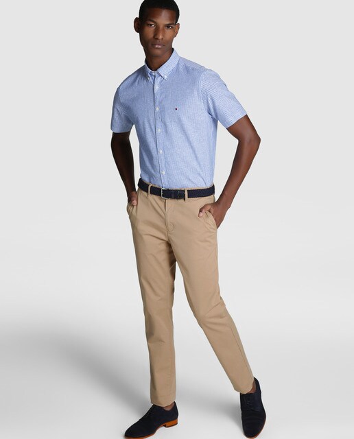 Chino de hombre Tommy Hilfiger slim beige