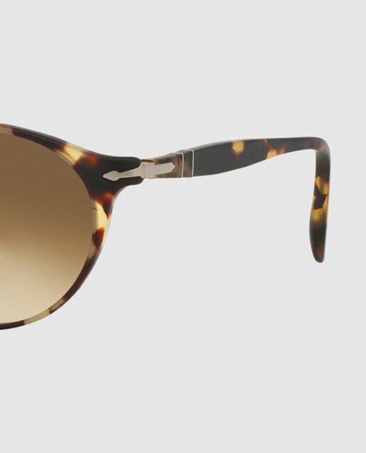 Gafas de sol de hombre PO3092SM redondas de acetato estampado