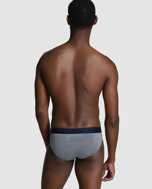 Slip de hombre Hom de rayas azul