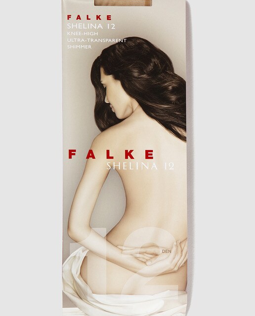 Minimedia de 12 deniers de mujer Falke transparente semimate