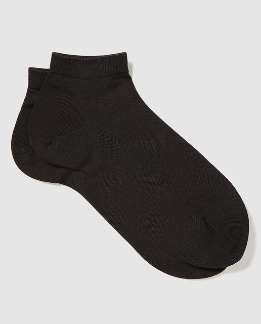 Calcetín tobillero de mujer Falke liso de algodón