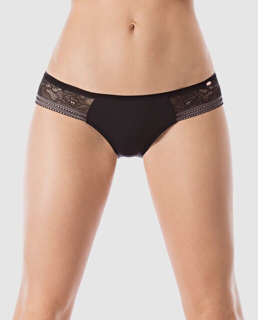 Braga de mujer Skiny de corte normal negra