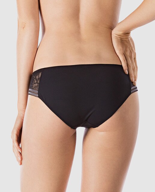 Braga de mujer Skiny de corte normal negra