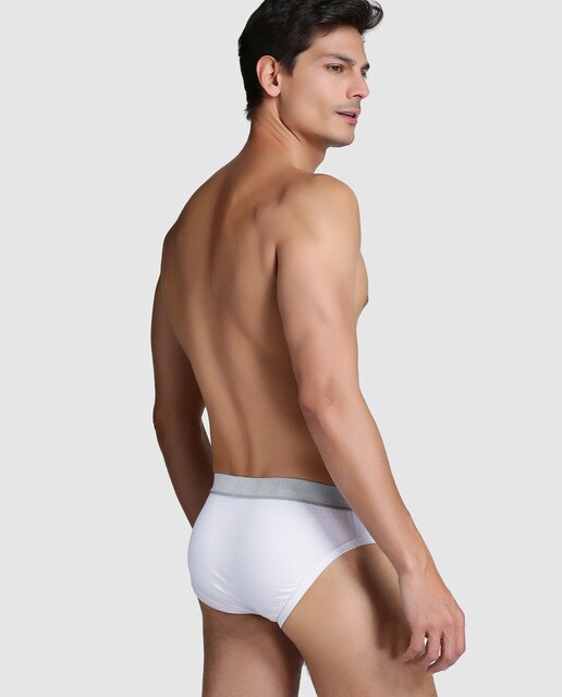 Pack dos slips de punto de hombre Ermenegildo Zegna blancos