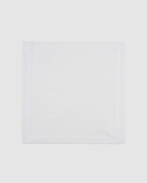 Pañuelo de bolsillo en algodón blanco