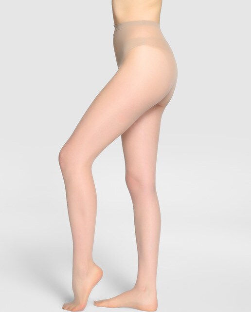 Panty de verano de 15 deniers de mujer Platino