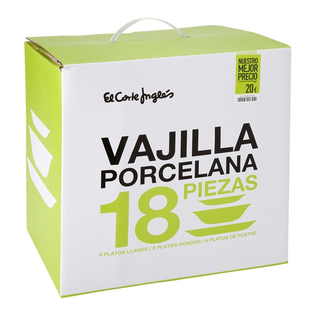 Vajilla de 18 piezas Nuestro Mejor Precio - El Corte Inglés