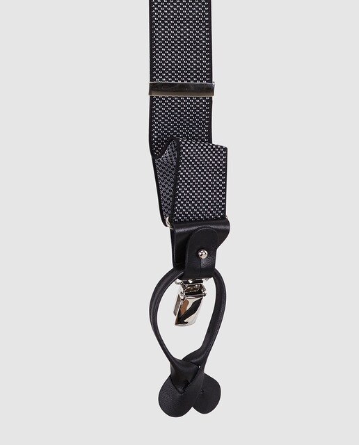 Tirantes elásticos microestampados negros