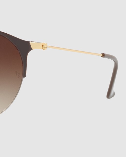Gafas de sol RB3578 de estilo Pantos metálicas marrones