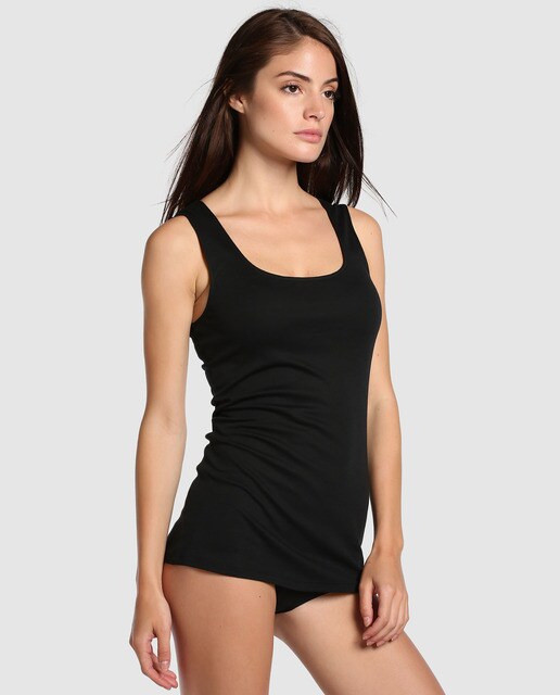 Camiseta interior Sea Island de mujer Hanro clásica y básica