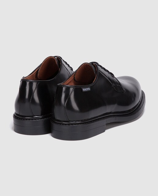 Bluchers de hombre de Snipe de piel en color negro