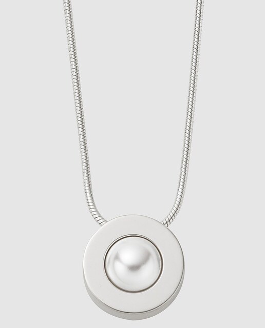 Collar Skagen Agethe de acero y perla