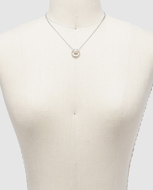 Collar Skagen Agnethe de acero y perla