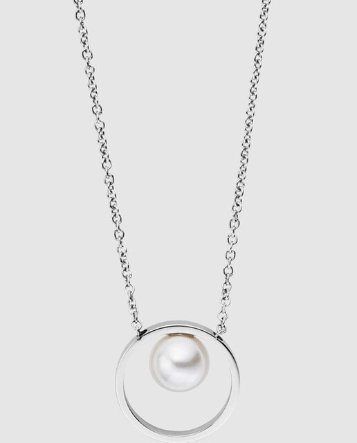 Collar Skagen Agnethe de acero y perla