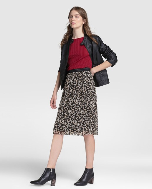 Cazadora biker de mujer Object en color negro