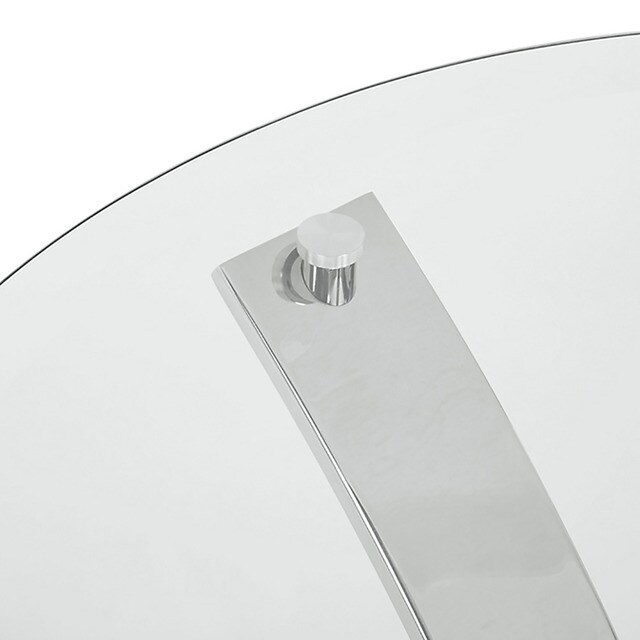 Mesa auxiliar de acero pulido y cristal Moritz El Corte Inglés