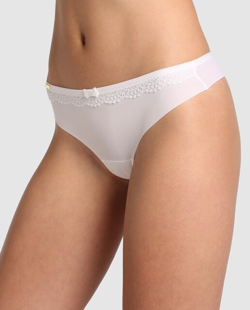 Tanga de mujer Énfasis con bordados y sin costuras